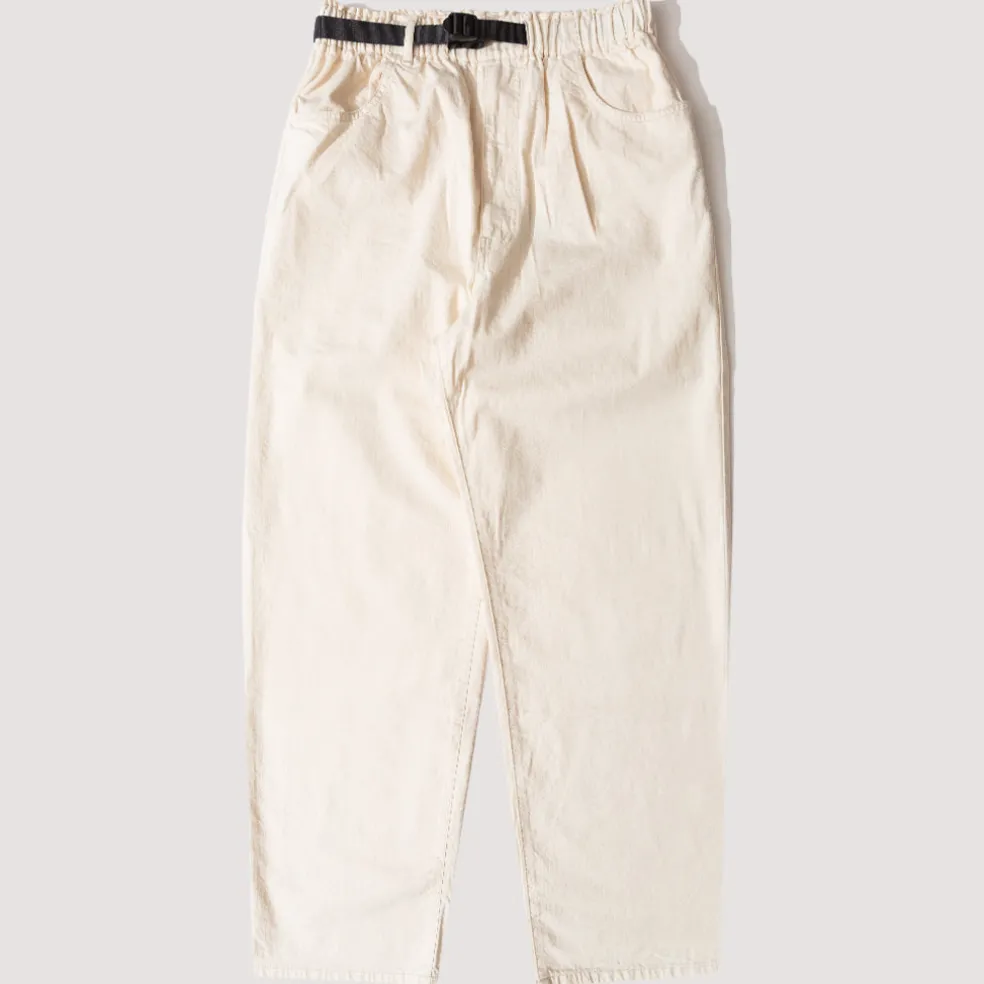 Tuck Belted Pants - Ecru