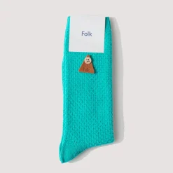 Waffle Sock - Tropical Green