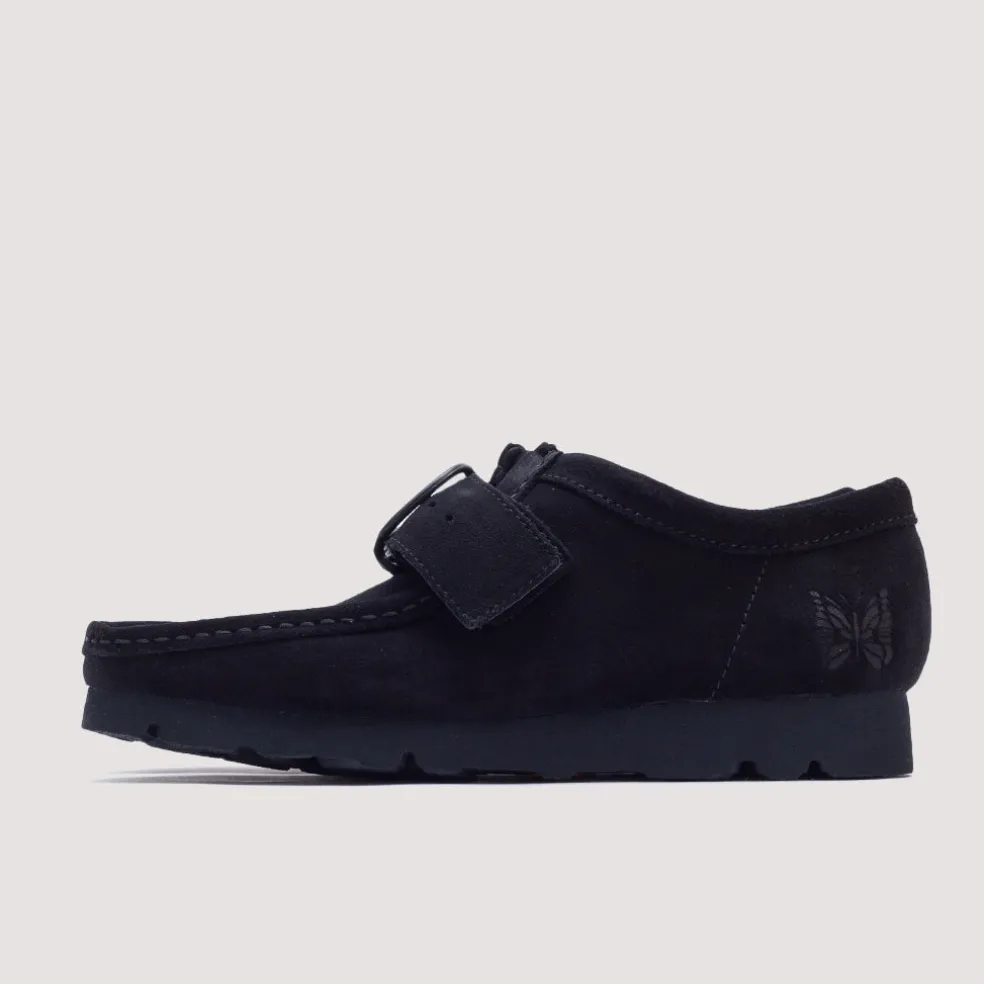 Wallabee Strap Lo - Black Suede