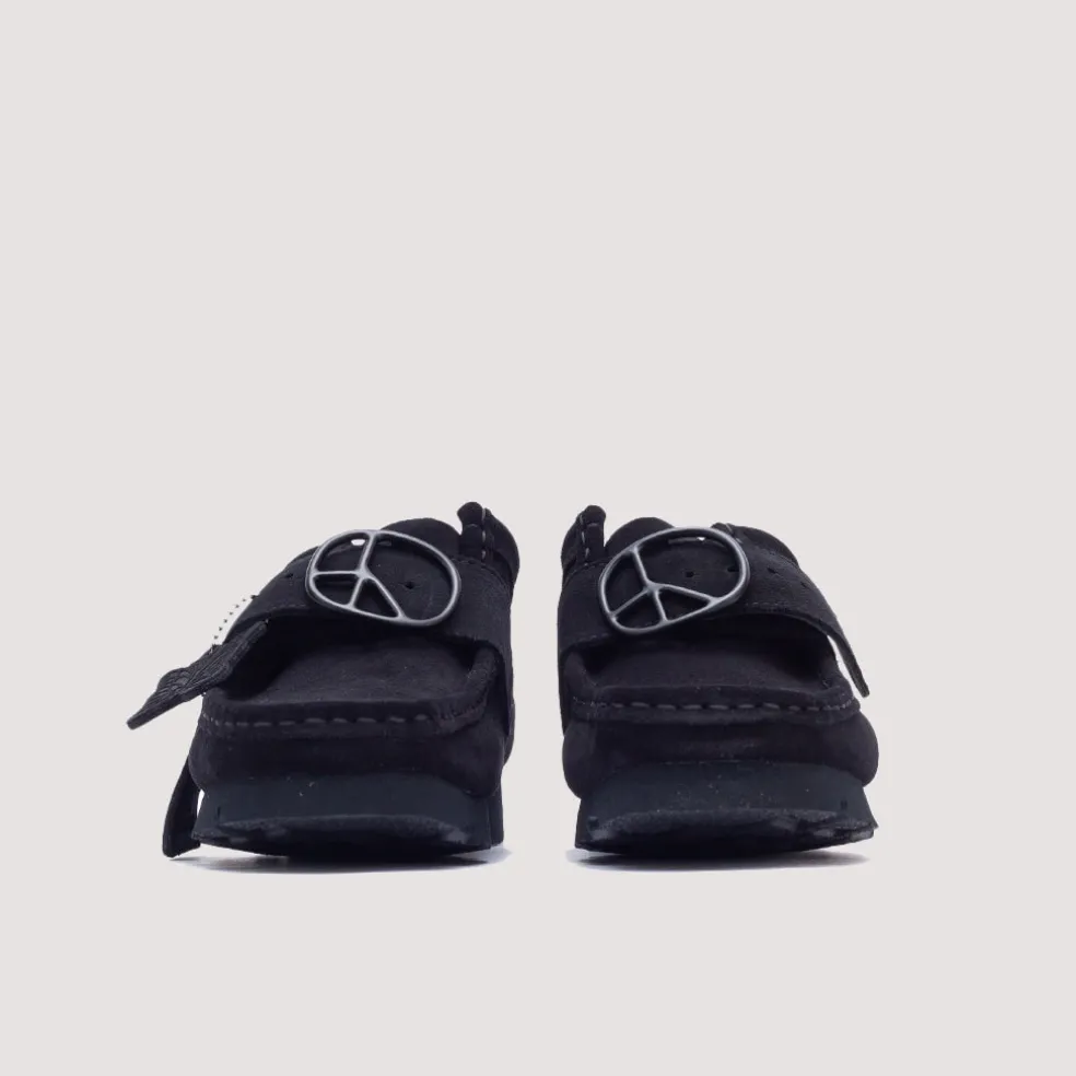 Wallabee Strap Lo - Black Suede