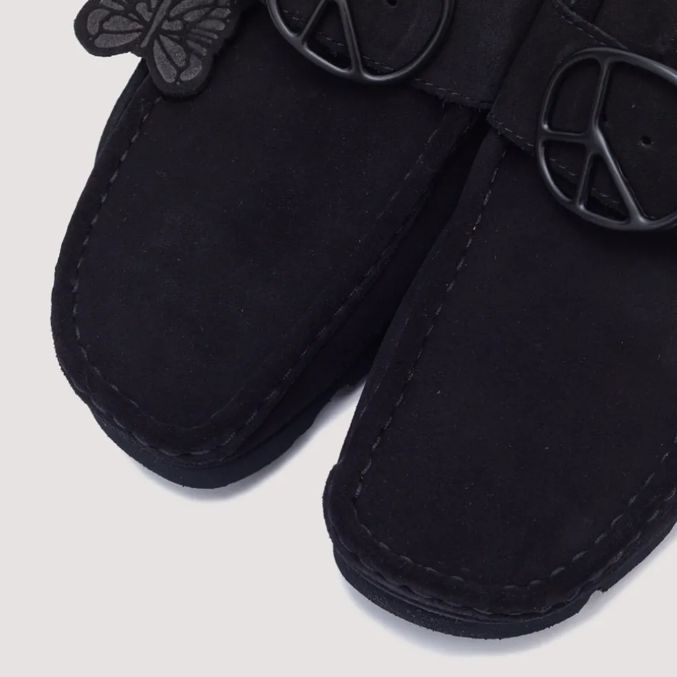 Wallabee Strap Lo - Black Suede