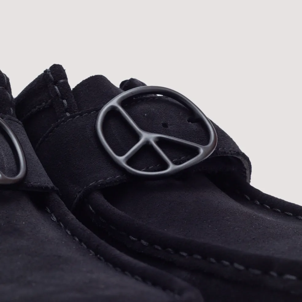 Wallabee Strap Lo - Black Suede