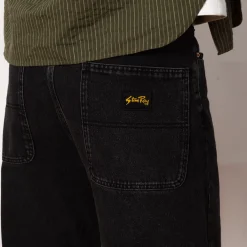 Wide 5 Jean - Washed Black Denim