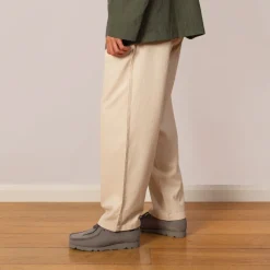 Wide Fit Trouser - Pumice Herringbone