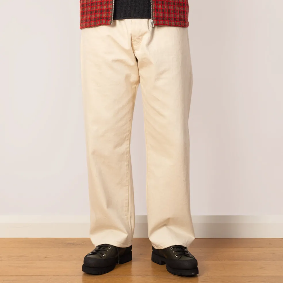 Wide Taper Jean - Ecru