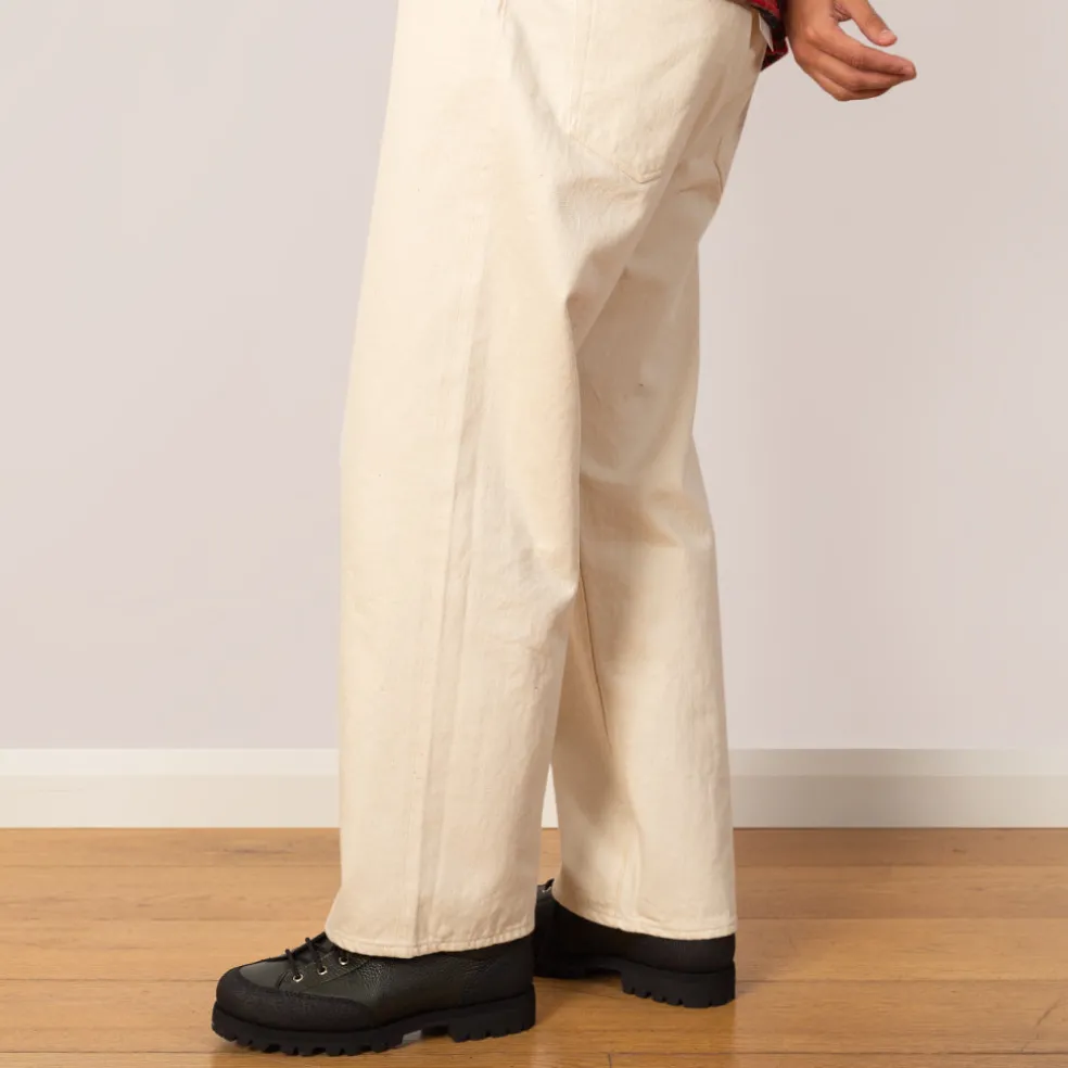 Wide Taper Jean - Ecru