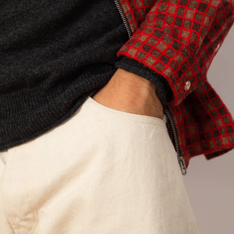 Wide Taper Jean - Ecru