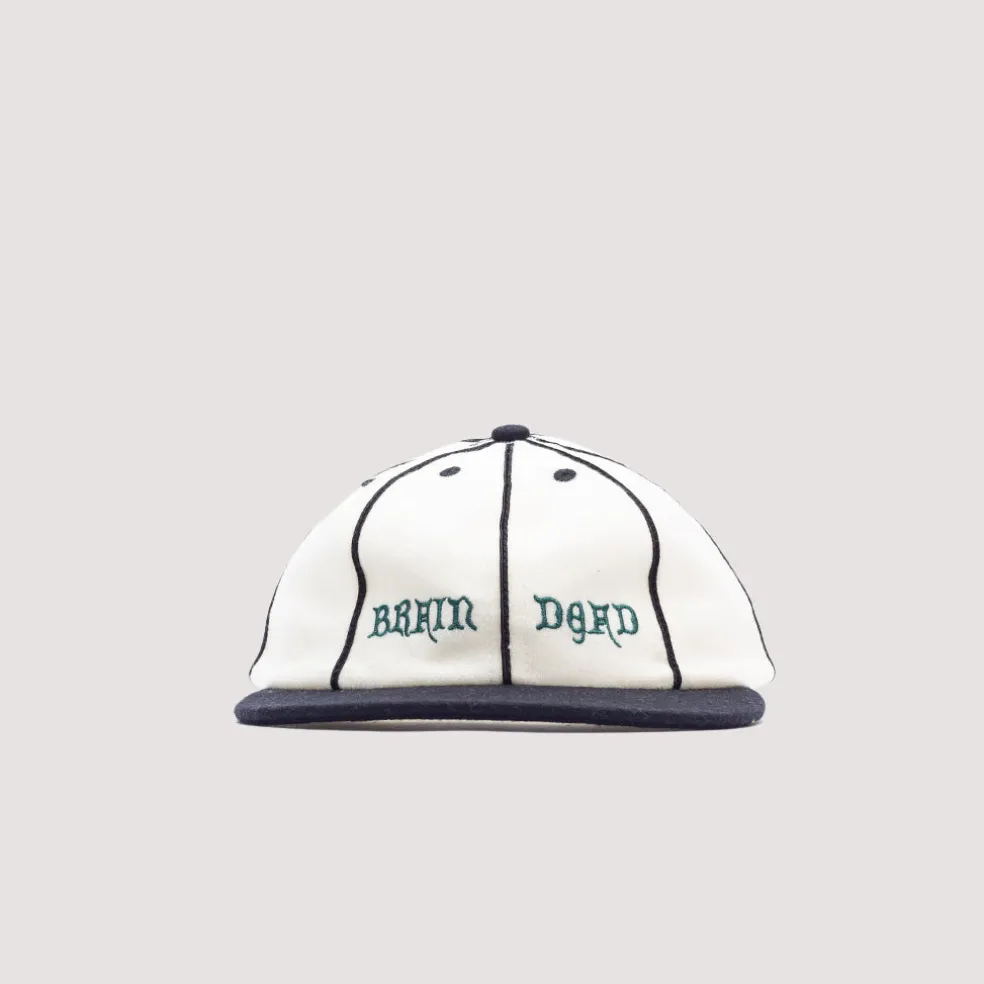 Wool Flannel 8 Panel Hat - Natural
