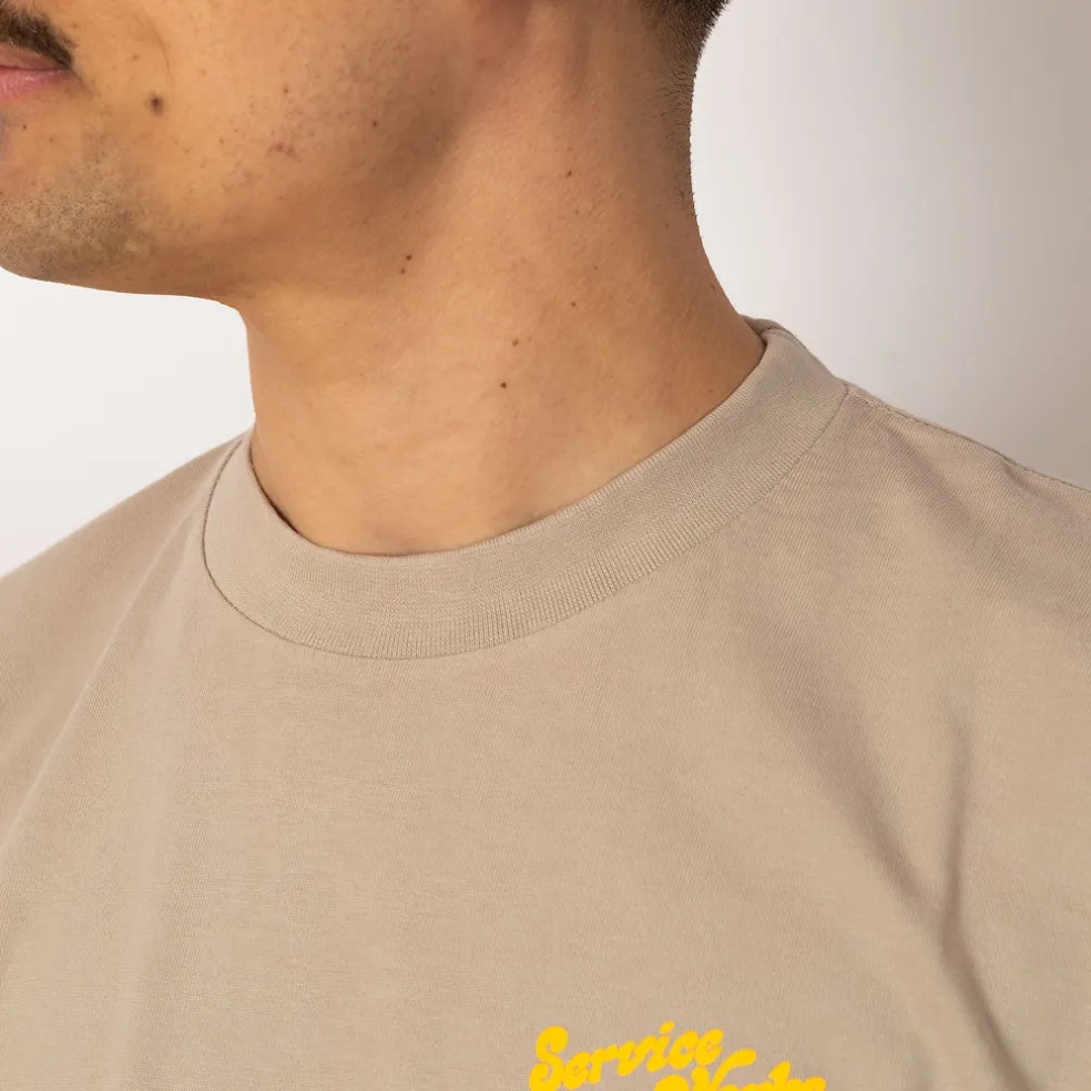 Work + Pleasure Tee - Stone