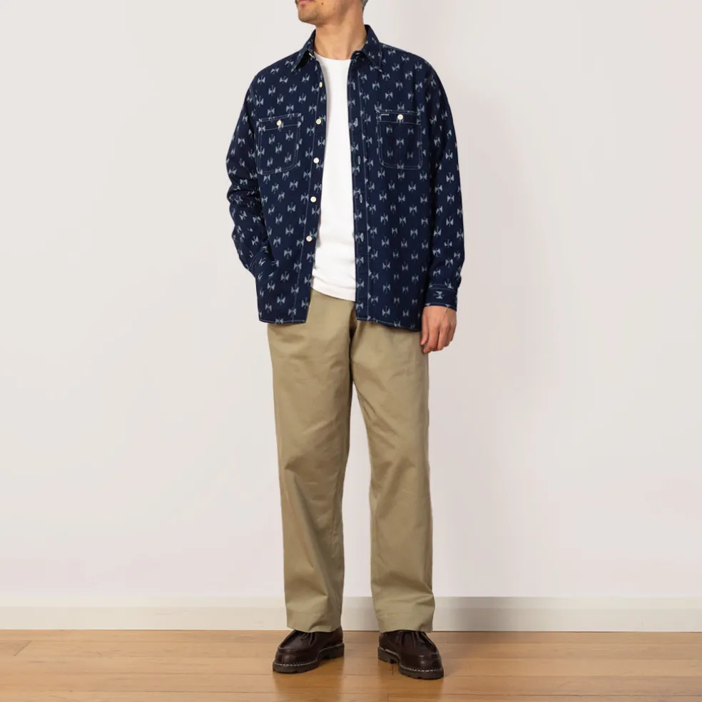 Work Shirt Indigo Kasuri - Papillon