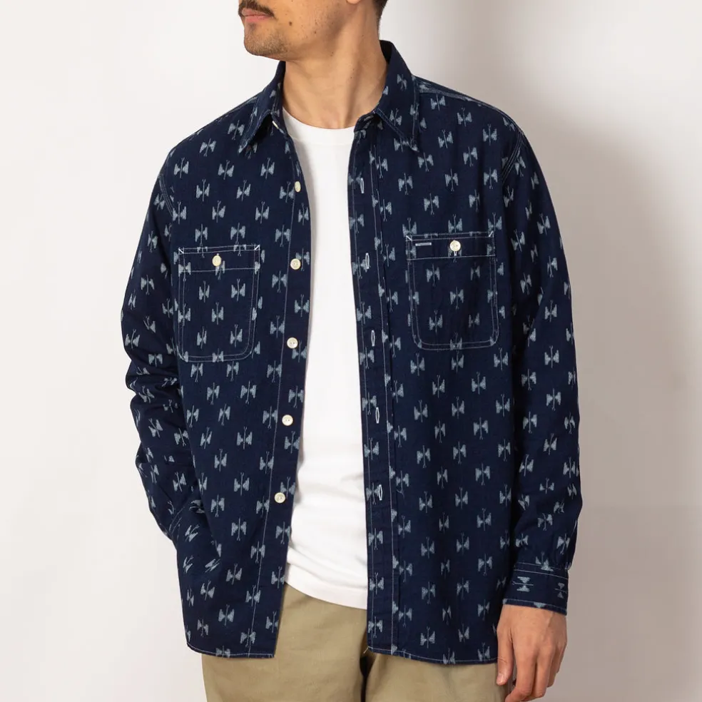 Work Shirt Indigo Kasuri - Papillon