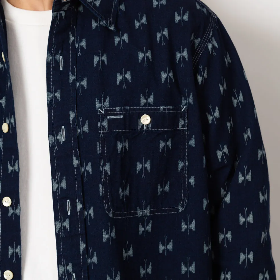 Work Shirt Indigo Kasuri - Papillon