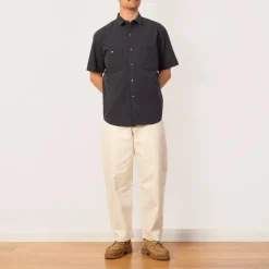 Work S/S Shirt - Top Charcoal
