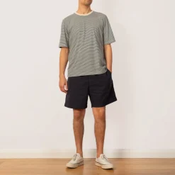 1x1 Stripe Tee - Deep Green