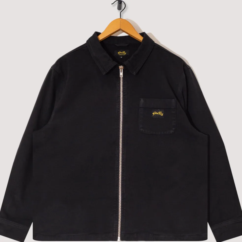 Zip Shirt - Washed Black Duck