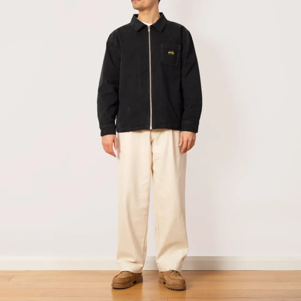 Zip Shirt - Washed Black Duck