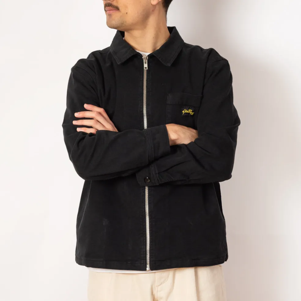 Zip Shirt - Washed Black Duck