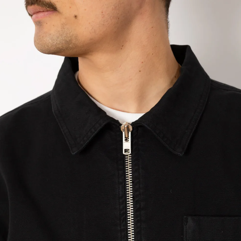 Zip Shirt - Washed Black Duck